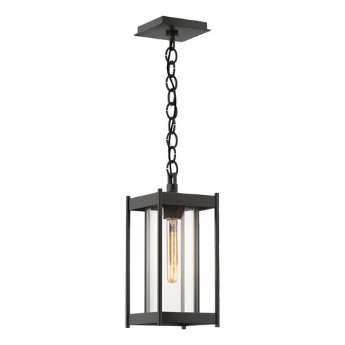 Hubbardton Forge Cela Medium Outdoor Lantern in Coastal Oil Rubbed Bronze Finish Model: 362021-SKT-14-GG0730
