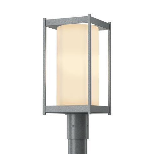 Hubbardton Forge Cela Outdoor Post Light in Coastal Oil Rubbed Bronze Finish Model: 342021-SKT-14-GG0732