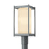 Hubbardton Forge Cela Outdoor Post Light in Coastal Oil Rubbed Bronze Finish Model: 342021-SKT-14-GG0732
