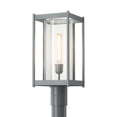 Hubbardton Forge Cela Outdoor Post Light in Coastal Oil Rubbed Bronze Finish Model: 342021-SKT-14-GG0732