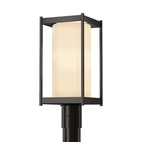 Hubbardton Forge Cela Outdoor Post Light in Coastal Oil Rubbed Bronze Finish Model: 342021-SKT-14-GG0732