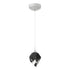 Hubbardton Forge Chrysalis 1 Light Small Pendant in White Finish Model: 161188-SKT-STND-02-BP0754