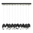 Hubbardton Forge Chrysalis 10 Light Large Crystal Pendant Model: 131144-SKT-STND-85-WP0755