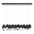 Hubbardton Forge Chrysalis 10 Light Large Crystal Pendant Model: 131144-SKT-STND-85-WP0755