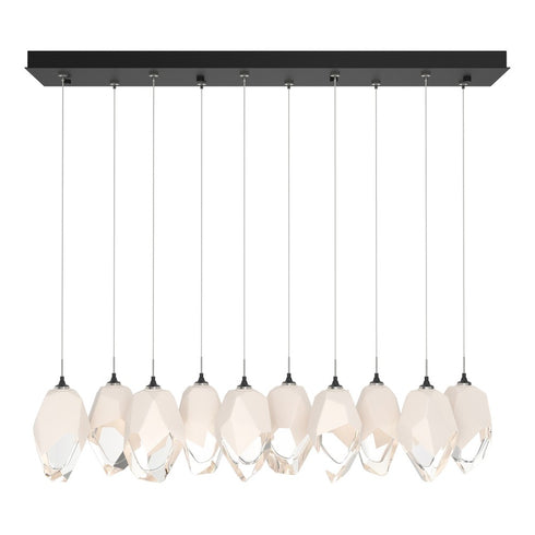 Hubbardton Forge Chrysalis 10 Light Large Crystal Pendant Model: 131144-SKT-STND-86-WP0755