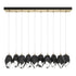 Hubbardton Forge Chrysalis 10 Light Large Crystal Pendant Model: 131144-SKT-STND-86-WP0755