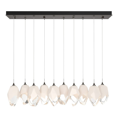 Hubbardton Forge Chrysalis 10 Light Large Crystal Pendant Model: 131144-SKT-STND-86-WP0755