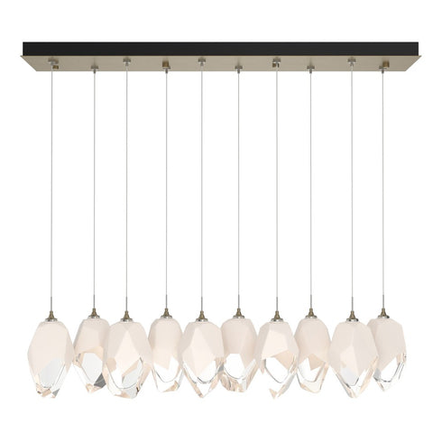 Hubbardton Forge Chrysalis 10 Light Large Crystal Pendant Model: 131144-SKT-STND-86-WP0755