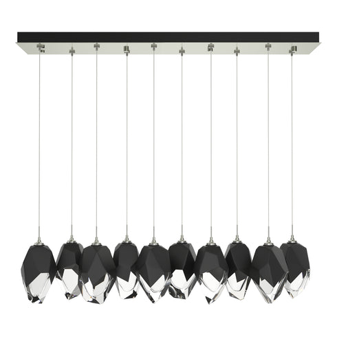 Hubbardton Forge Chrysalis 10 Light Large Crystal Pendant Model: 131144-SKT-STND-86-WP0755