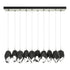 Hubbardton Forge Chrysalis 10 Light Large Crystal Pendant Model: 131144-SKT-STND-86-WP0755