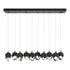 Hubbardton Forge Chrysalis 10 Light Small Crystal Pendant Model: 131143-SKT-LONG-20-BP0754