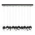 Hubbardton Forge Chrysalis 10 Light Small Crystal Pendant Model: 131143-SKT-LONG-20-BP0754