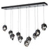 Hubbardton Forge Chrysalis 10 Light Small Crystal Pendant Model: 131143-SKT-LONG-20-BP0754