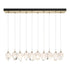 Hubbardton Forge Chrysalis 10 Light Small Crystal Pendant Model: 131143-SKT-LONG-20-BP0754