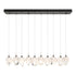 Hubbardton Forge Chrysalis 10 Light Small Crystal Pendant Model: 131143-SKT-LONG-20-BP0754