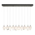Hubbardton Forge Chrysalis 10 Light Small Crystal Pendant Model: 131143-SKT-STND-82-WP0754