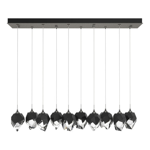 Hubbardton Forge Chrysalis 10 Light Small Crystal Pendant Model: 131143-SKT-STND-82-WP0754
