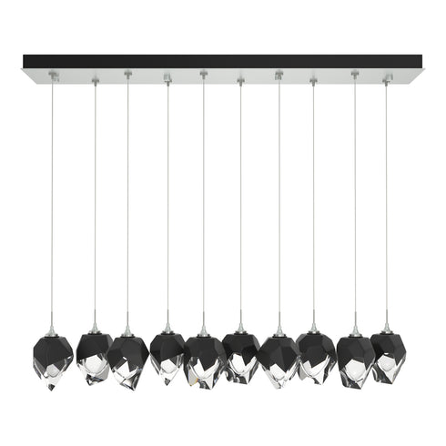 Hubbardton Forge Chrysalis 10 Light Small Crystal Pendant Model: 131143-SKT-STND-82-WP0754