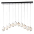 Hubbardton Forge Chrysalis 10 Light Small Crystal Pendant Model: 131143-SKT-STND-82-WP0754