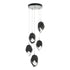 Hubbardton Forge Chrysalis 5 Light Large Crystal Pendant Model: 131138-SKT-STND-82-WP0755