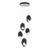 Hubbardton Forge Chrysalis 5 Light Large Crystal Pendant Model: 131138-SKT-STND-82-WP0755