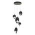 Hubbardton Forge Chrysalis 5 Light Mixed Crystal Pendant Model: 131139-SKT-STND-82-BP0756