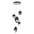 Hubbardton Forge Chrysalis 5 Light Mixed Crystal Pendant Model: 131139-SKT-STND-82-BP0756