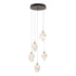 Hubbardton Forge Chrysalis 5 Light Small Crystal Pendant Model: 131137-SKT-LONG-20-BP0754