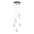 Hubbardton Forge Chrysalis 5 Light Small Crystal Pendant Model: 131137-SKT-LONG-20-BP0754