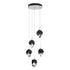 Hubbardton Forge Chrysalis 5 Light Small Crystal Pendant Model: 131137-SKT-LONG-20-BP0754