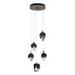 Hubbardton Forge Chrysalis 5 Light Small Crystal Pendant Model: 131137-SKT-LONG-20-WP0754