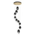 Hubbardton Forge Chrysalis 9 Light Large Crystal Pendant Model: 131141-SKT-LONG-20-BP0755