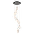 Hubbardton Forge Chrysalis 9 Light Large Crystal Pendant Model: 131141-SKT-LONG-20-BP0755
