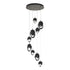 Hubbardton Forge Chrysalis 9 Light Mixed Crystal Pendant Model: 131142-SKT-STND-82-WP0756