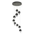 Hubbardton Forge Chrysalis 9 Light Small Crystal Pendant Model: 131140-SKT-LONG-20-BP0754