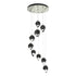 Hubbardton Forge Chrysalis 9 Light Small Crystal Pendant Model: 131140-SKT-LONG-20-BP0754