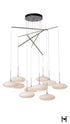 Hubbardton Forge Clouds 10 Light Mobile Pendant in Vintage Platinum Finish Model: 131157-SKT-STND-82-GS0818