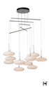 Hubbardton Forge Clouds 10 Light Mobile Pendant in Vintage Platinum Finish Model: 131157-SKT-STND-82-GS0818