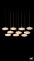 Hubbardton Forge Clouds 10 Light Pendant in Modern Brass Finish Model: 131148-SKT-STND-86-GS0818
