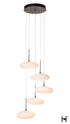 Hubbardton Forge Clouds 5 Light Pendant in Dark Smoke Finish Model: 131146-SKT-STND-07-GS0818