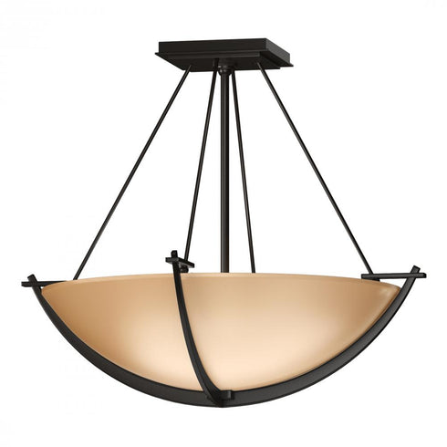 Hubbardton Forge Compass Small Semi Flush Model: 124555-SKT-14-GG0020