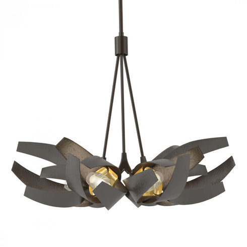 Hubbardton Forge Corona Brass Accent Pendant Model: 136502-SKT-MULT-05-BR-YE0352