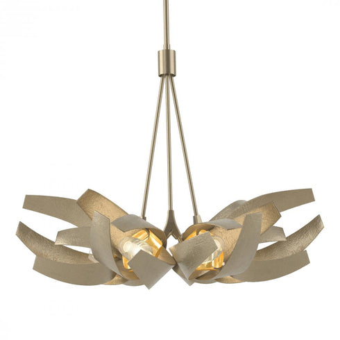 Hubbardton Forge Corona Brass Accent Pendant Model: 136502-SKT-MULT-05-BR-YE0352