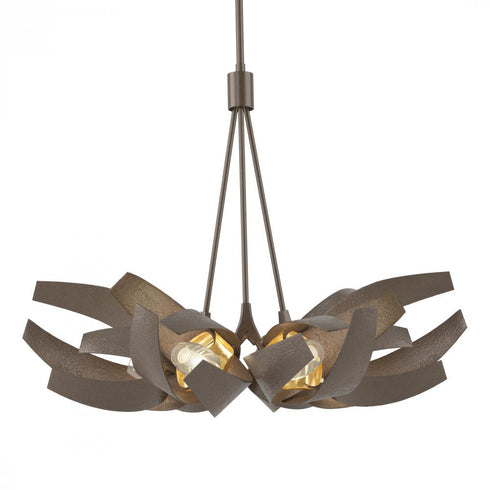 Hubbardton Forge Corona Brass Accent Pendant Model: 136502-SKT-MULT-05-BR-YE0352