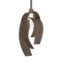 Hubbardton Forge Corona Large Mini Pendant in Bronze Finish Model: 186530-SKT-MULT-05-YE0377