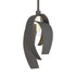 Hubbardton Forge Corona Large Mini Pendant in Bronze Finish Model: 186530-SKT-MULT-05-YE0377