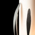 Hubbardton Forge Dahlia Cylindrical Table Lamp in Sterling Finish Model: 272104-SKT-85-GG0037