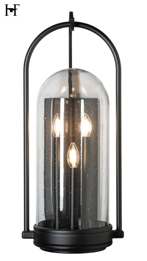 Hubbardton Forge Davis Large Outdoor Sconce in Coastal Black Finish Model: 305213-SKT-80-II0826