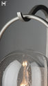 Hubbardton Forge Davis Small Outdoor Sconce in Coastal Burnished Steel Finish Model: 305211-SKT-78-II0824