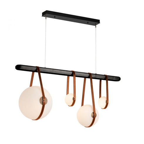 Hubbardton Forge Derby Linear 4 Light LED Pendant Model: 131043-LED-STND-10-24-LK-WB-GG0702